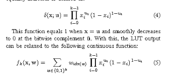 Differentiable equality indicator